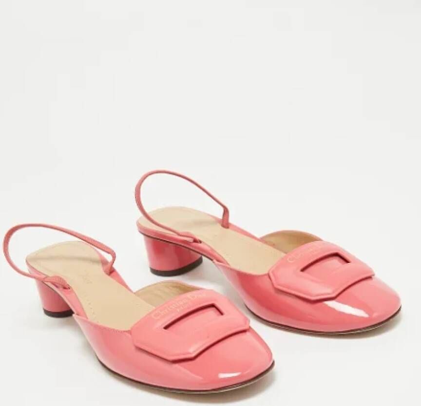 Dior Vintage Pre-owned Leather heels Pink Dames