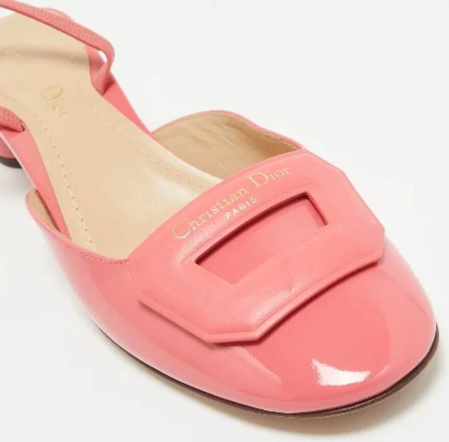 Dior Vintage Pre-owned Leather heels Pink Dames