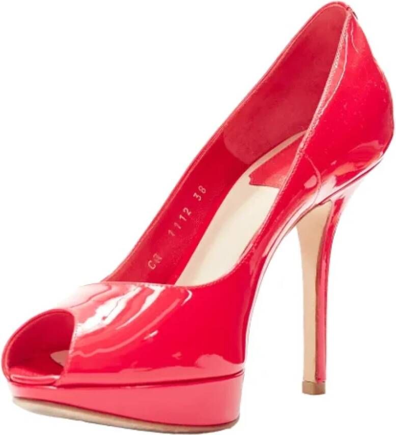Dior Vintage Pre-owned Leather heels Pink Dames