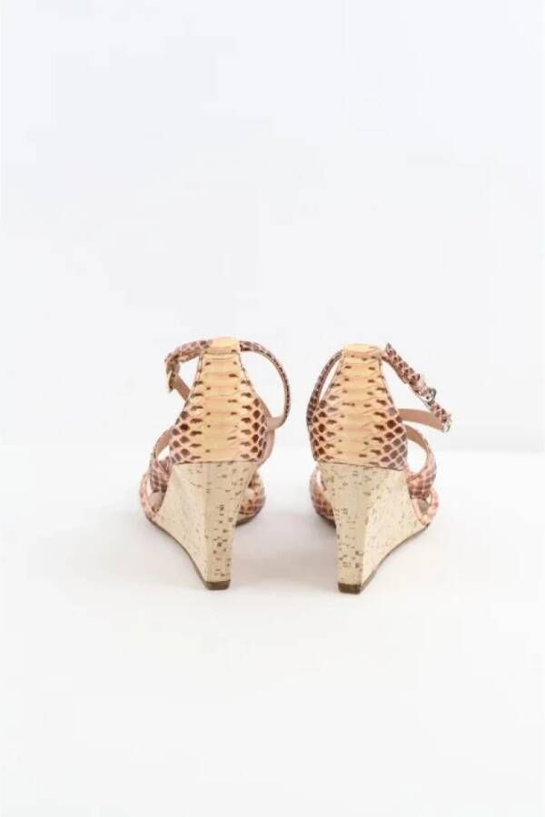 Dior Vintage Pre-owned Leather heels Pink Dames