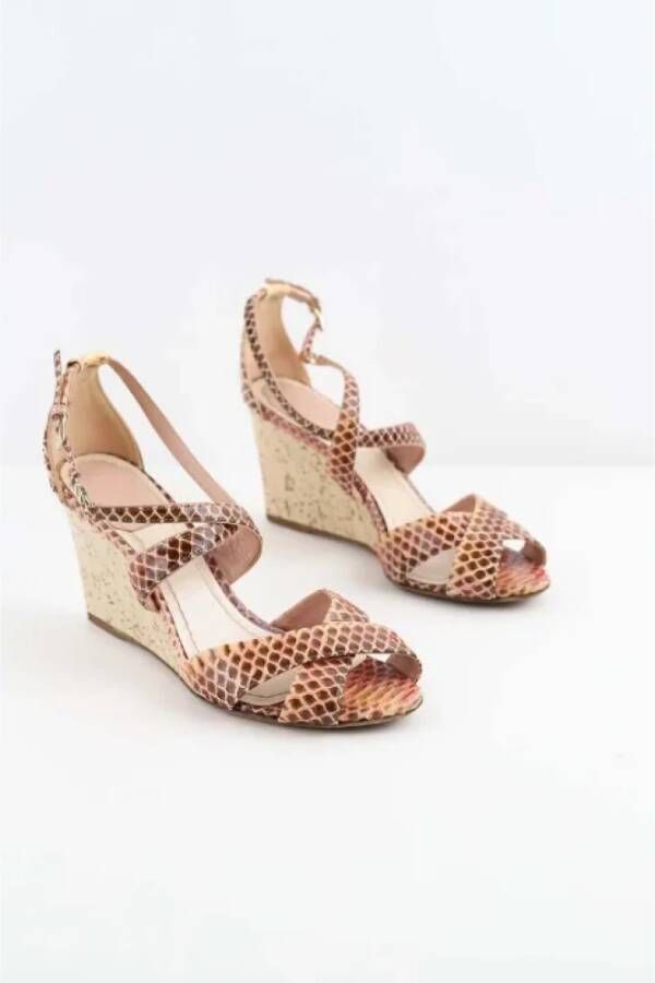Dior Vintage Pre-owned Leather heels Pink Dames