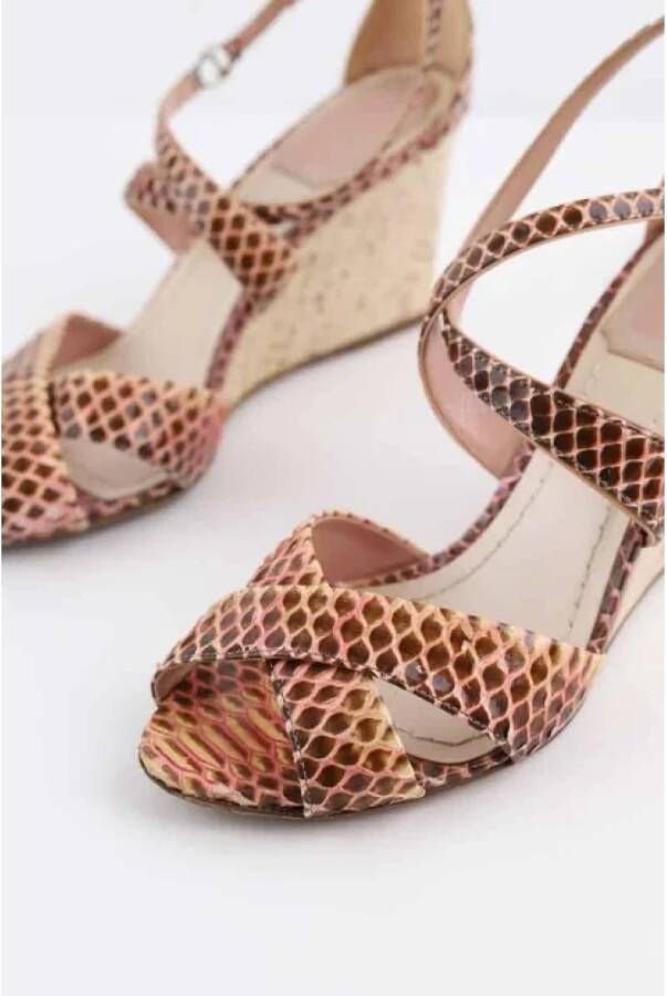Dior Vintage Pre-owned Leather heels Pink Dames