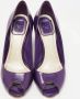 Dior Vintage Pre-owned Leather heels Purple Dames - Thumbnail 3
