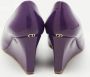 Dior Vintage Pre-owned Leather heels Purple Dames - Thumbnail 5