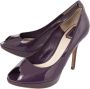 Dior Vintage Pre-owned Leather heels Purple Dames - Thumbnail 3
