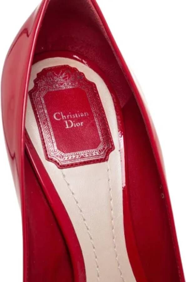 Dior Vintage Pre-owned Leather heels Red Dames