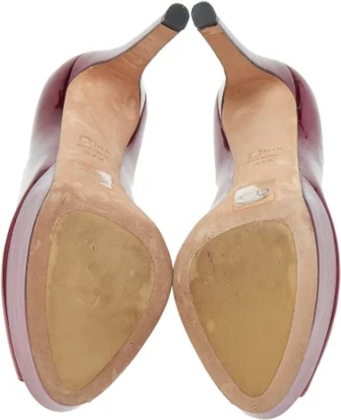 Dior Vintage Pre-owned Leather heels Red Dames