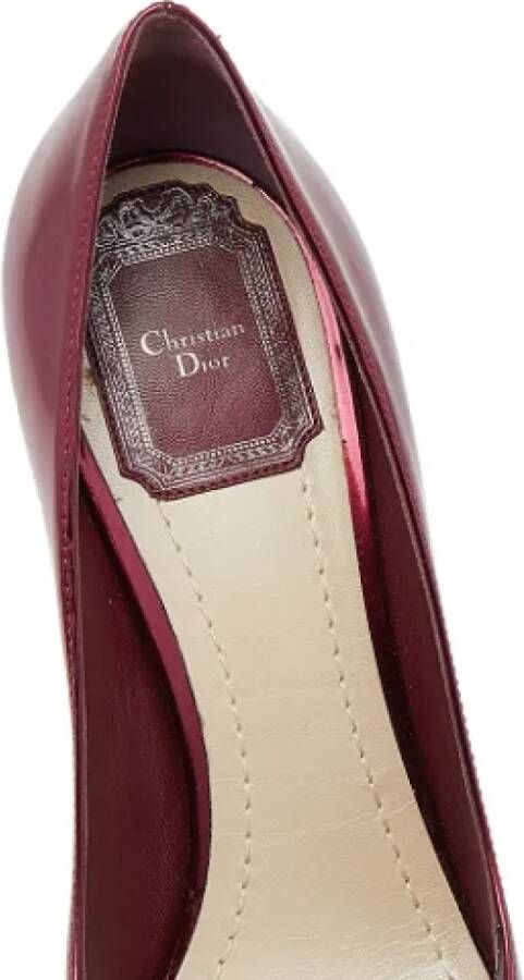 Dior Vintage Pre-owned Leather heels Red Dames