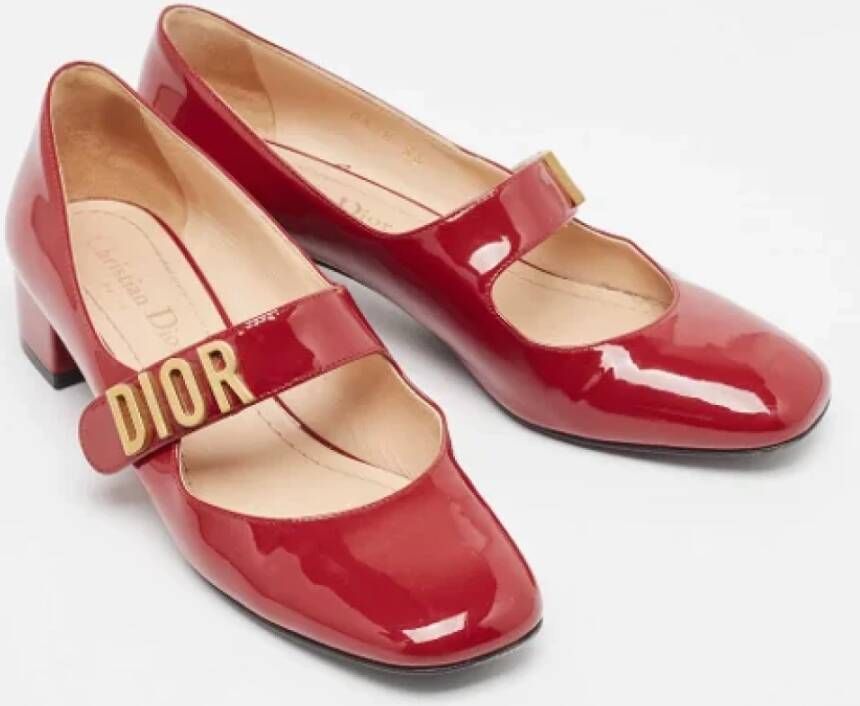 Dior Vintage Pre-owned Leather heels Red Dames