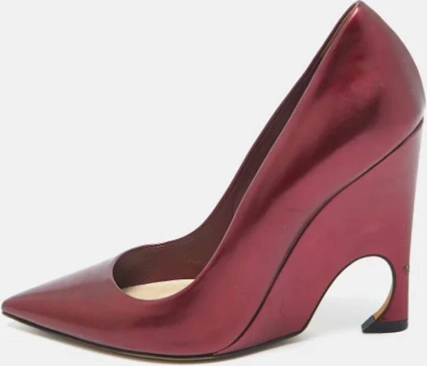 Dior Vintage Pre-owned Leather heels Red Dames