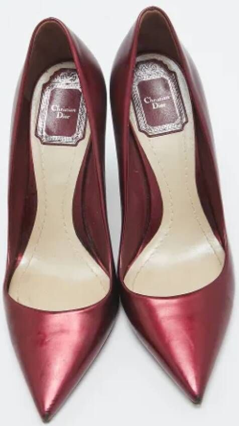 Dior Vintage Pre-owned Leather heels Red Dames