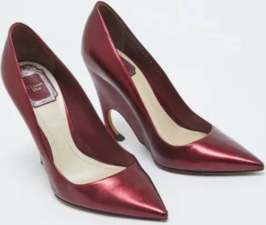 Dior Vintage Pre-owned Leather heels Red Dames
