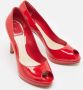 Dior Vintage Pre-owned Leather heels Red Dames - Thumbnail 4