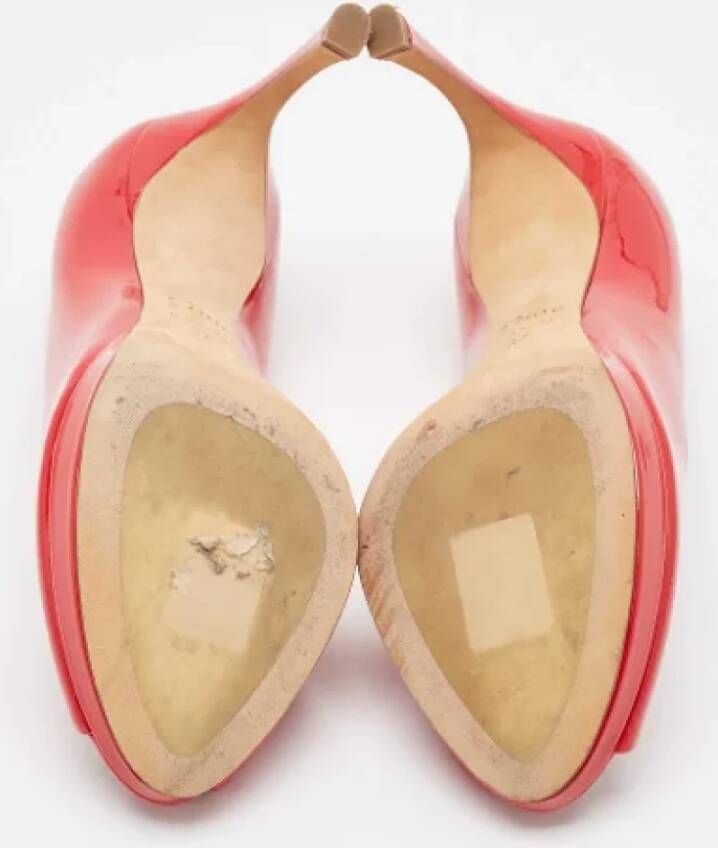 Dior Vintage Pre-owned Leather heels Red Dames