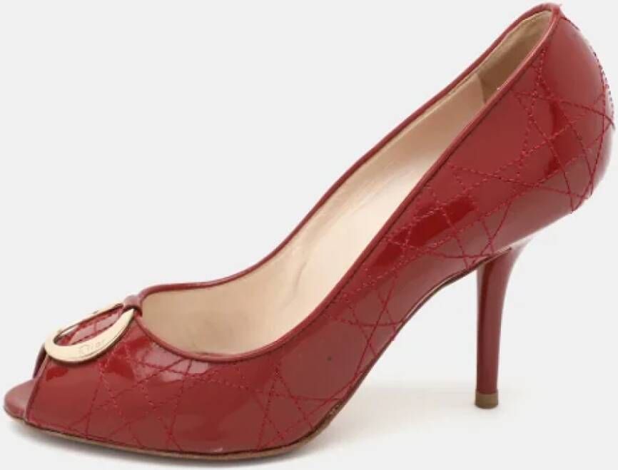 Dior Vintage Pre-owned Leather heels Red Dames
