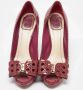 Dior Vintage Pre-owned Leather heels Red Dames - Thumbnail 3