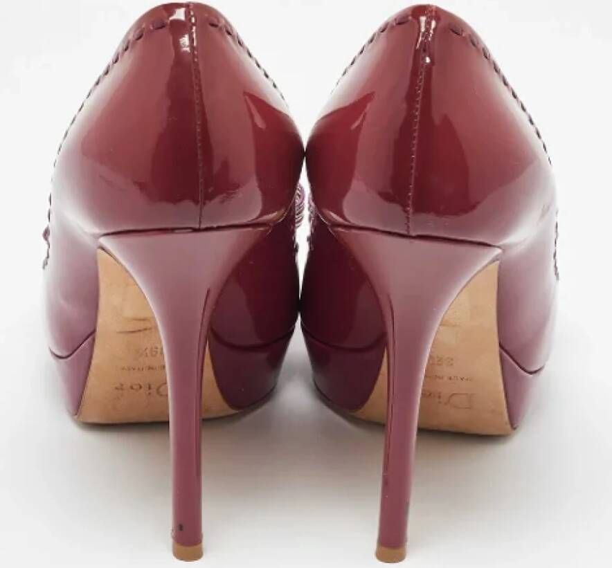 Dior Vintage Pre-owned Leather heels Red Dames
