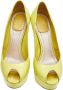 Dior Vintage Pre-owned Leather heels Yellow Dames - Thumbnail 2