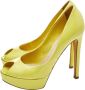 Dior Vintage Pre-owned Leather heels Yellow Dames - Thumbnail 3