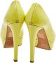 Dior Vintage Pre-owned Leather heels Yellow Dames - Thumbnail 4