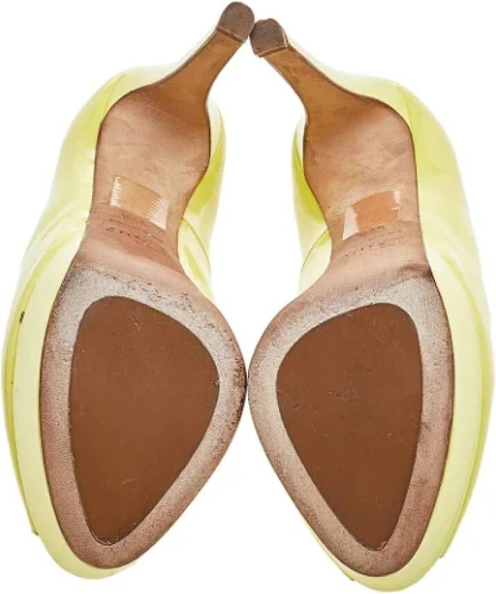 Dior Vintage Pre-owned Leather heels Yellow Dames