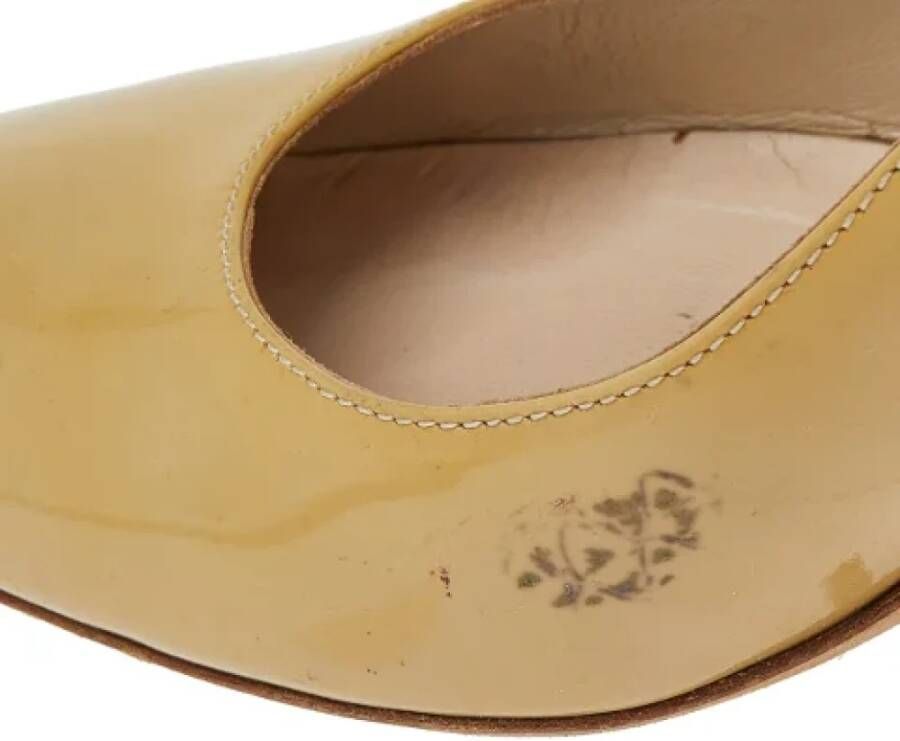 Dior Vintage Pre-owned Leather heels Yellow Dames