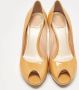 Dior Vintage Pre-owned Leather heels Yellow Dames - Thumbnail 3