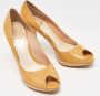 Dior Vintage Pre-owned Leather heels Yellow Dames - Thumbnail 4