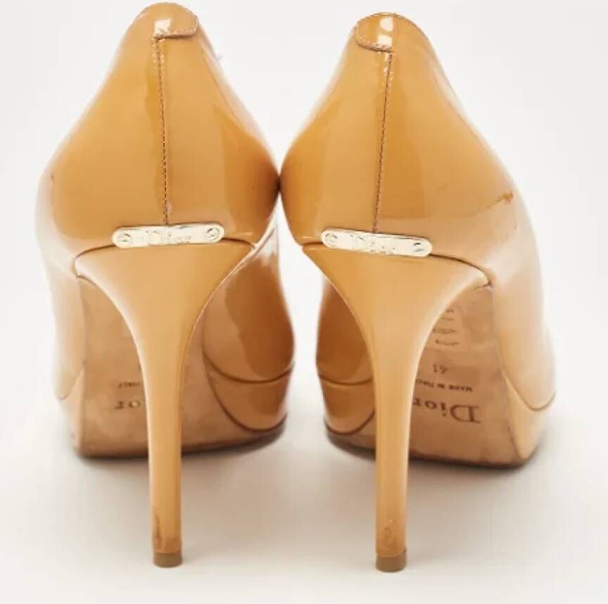 Dior Vintage Pre-owned Leather heels Yellow Dames