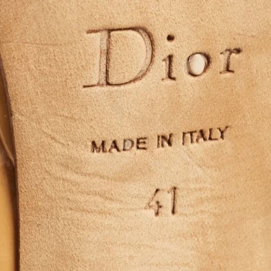 Dior Vintage Pre-owned Leather heels Yellow Dames