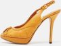 Dior Vintage Pre-owned Leather heels Yellow Dames - Thumbnail 2