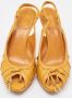 Dior Vintage Pre-owned Leather heels Yellow Dames - Thumbnail 3