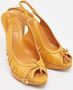 Dior Vintage Pre-owned Leather heels Yellow Dames - Thumbnail 4