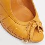 Dior Vintage Pre-owned Leather heels Yellow Dames - Thumbnail 7