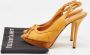 Dior Vintage Pre-owned Leather heels Yellow Dames - Thumbnail 9