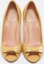 Dior Vintage Pre-owned Leather heels Yellow Dames - Thumbnail 2
