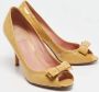 Dior Vintage Pre-owned Leather heels Yellow Dames - Thumbnail 3