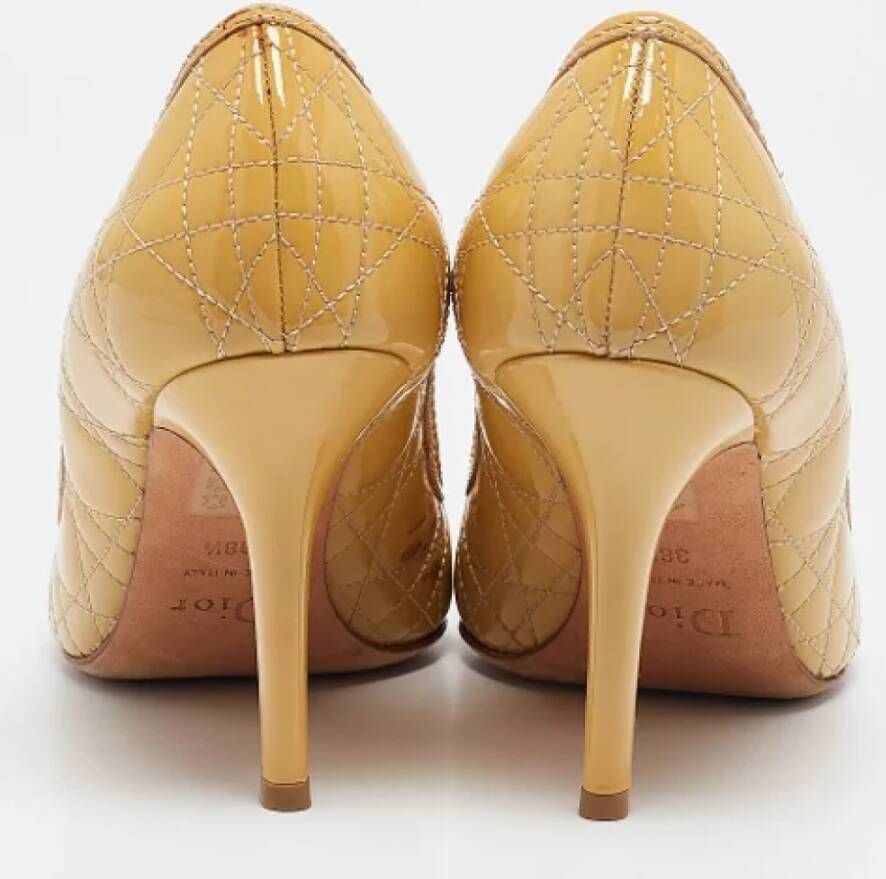 Dior Vintage Pre-owned Leather heels Yellow Dames