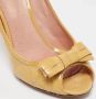 Dior Vintage Pre-owned Leather heels Yellow Dames - Thumbnail 6