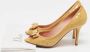 Dior Vintage Pre-owned Leather heels Yellow Dames - Thumbnail 8