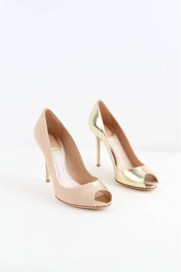 Dior Vintage Pre-owned Leather heels Yellow Dames