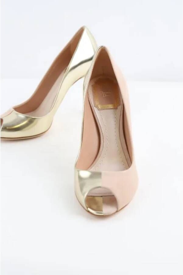 Dior Vintage Pre-owned Leather heels Yellow Dames