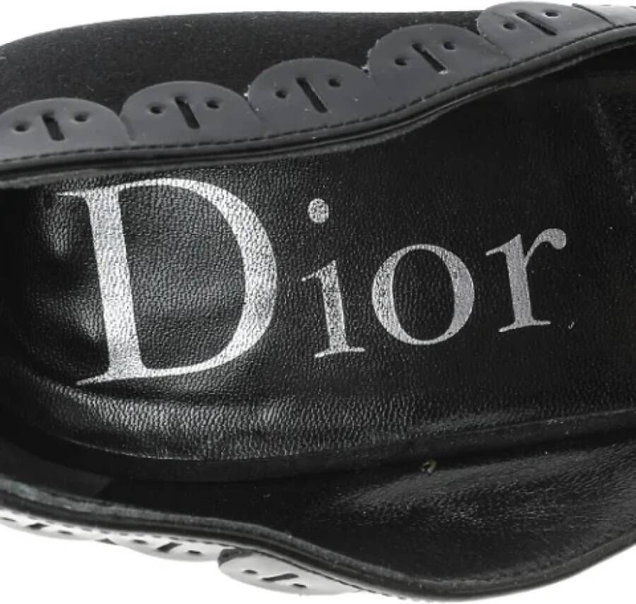 Dior Vintage Pre-owned Leather sandals Black Dames