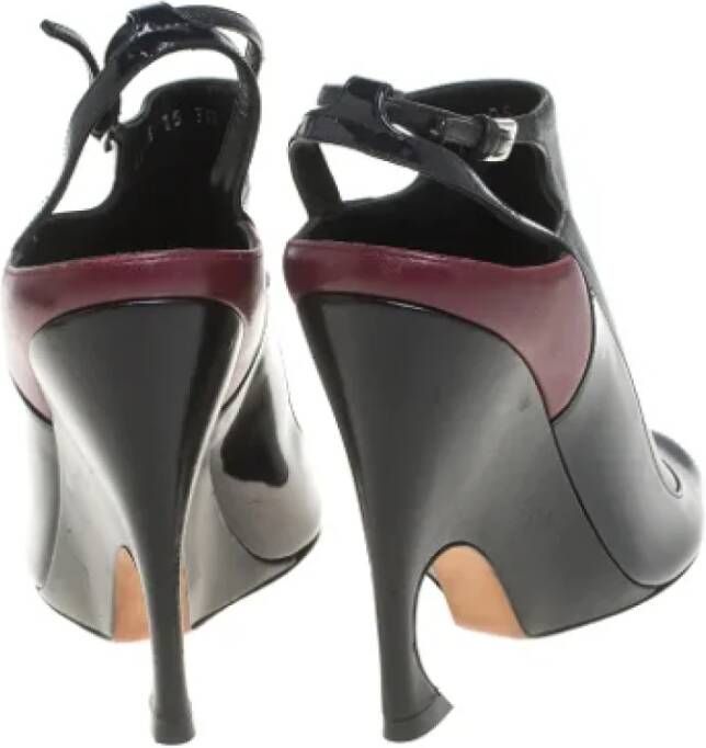 Dior Vintage Pre-owned Leather sandals Black Dames