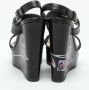 Dior Vintage Pre-owned Leather sandals Black Dames - Thumbnail 4