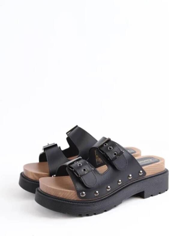 Dior Vintage Pre-owned Leather sandals Black Dames
