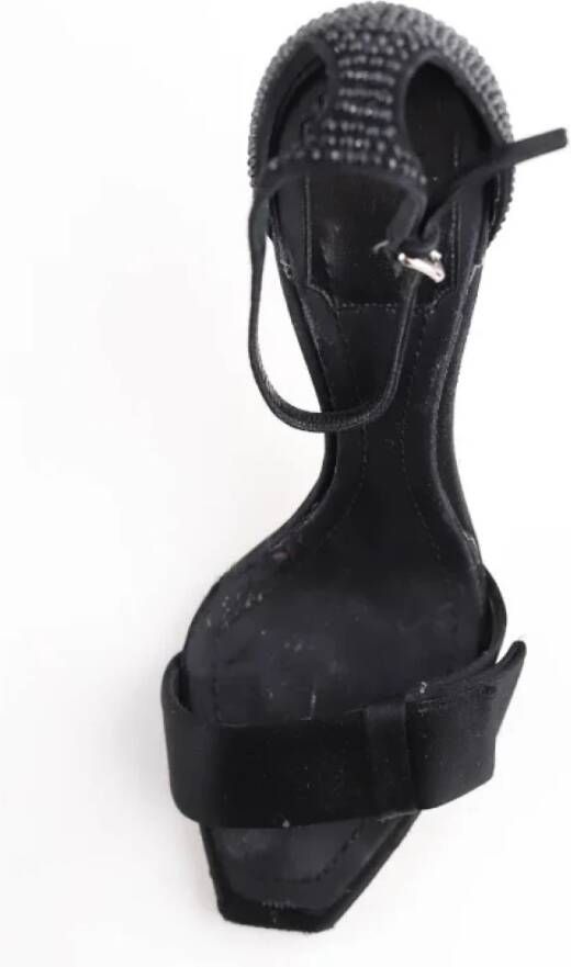 Dior Vintage Pre-owned Leather sandals Black Dames