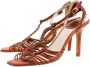 Dior Vintage Pre-owned Leather sandals Brown Dames - Thumbnail 3