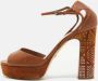 Dior Vintage Pre-owned Leather sandals Brown Dames - Thumbnail 2