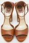 Dior Vintage Pre-owned Leather sandals Brown Dames - Thumbnail 3